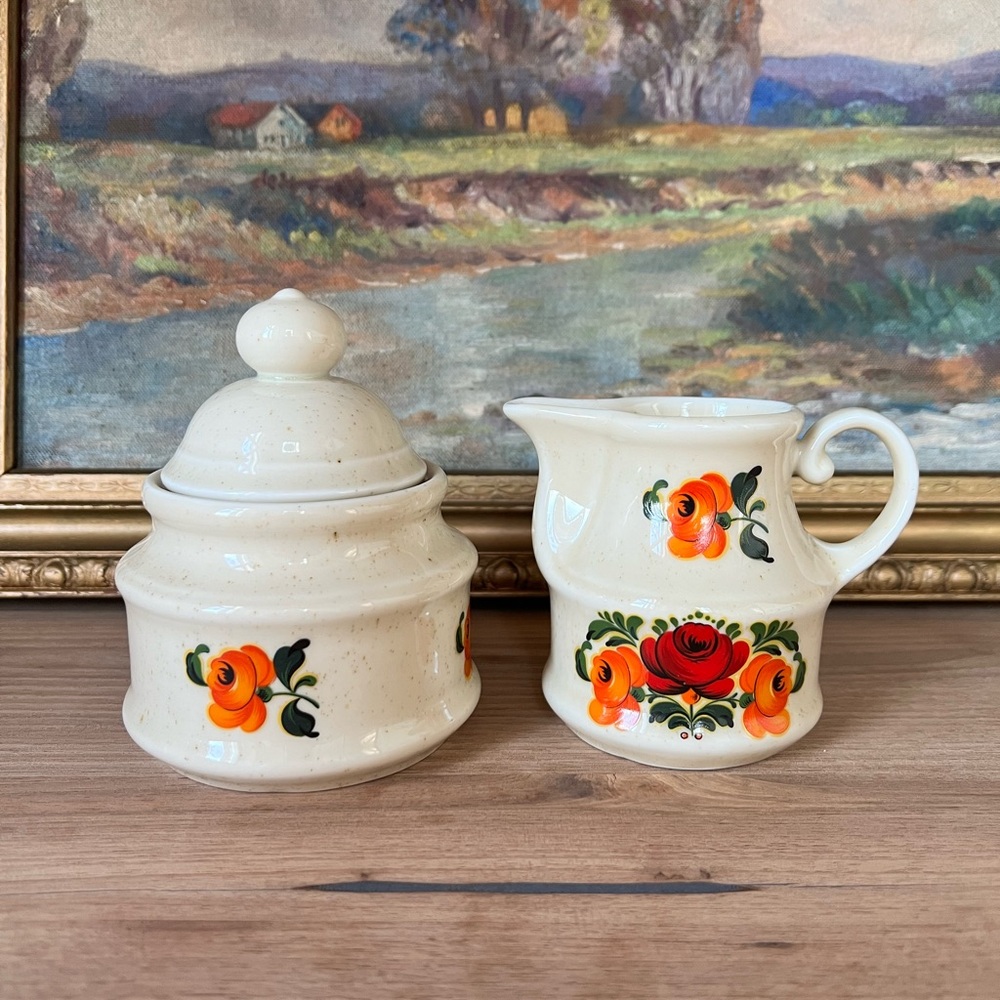 Vintage Winterling Creamer and Sugar Set